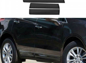 Fit For Cadillac XT5 2017-2022 Primer Black Car Door Edge Guard Strip Trim 4PCS
